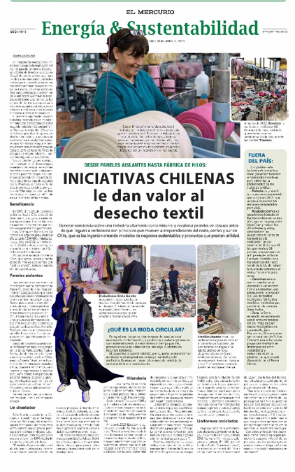 INICIATIVAS CHILENAS le dan valor al desecho textil